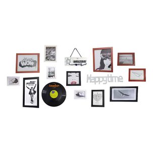 Set 12 Marcos Fotos Decorativos Pared Letreros Vinilo