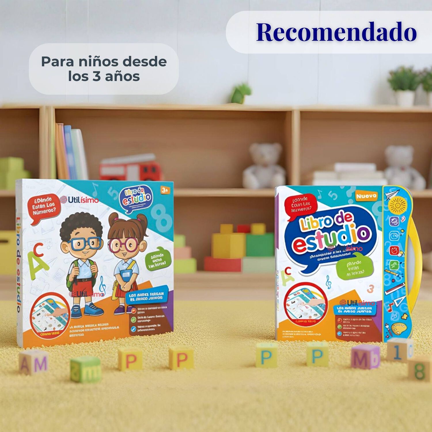 Libro Did&aacute;ctico Interactivo Aprendizaje Biling&uuml;e Juguete Para Ni&ntilde;os image number 4.0
