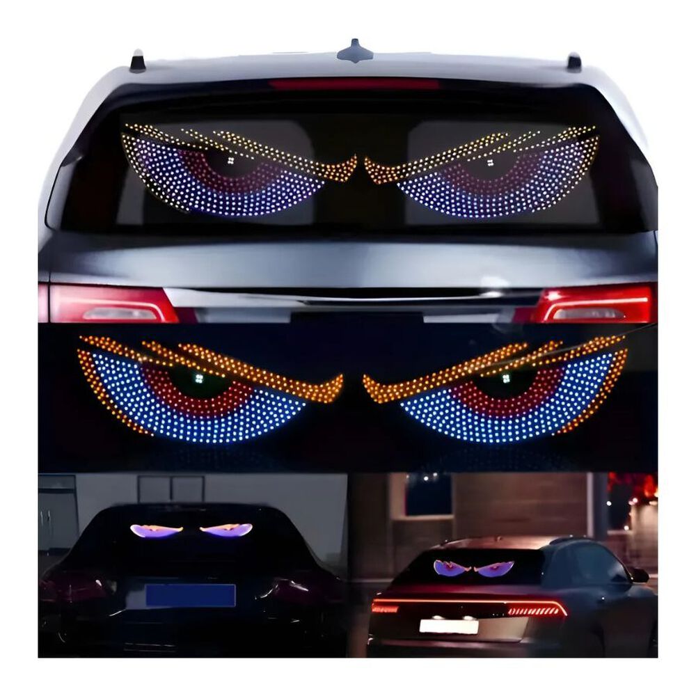 Luces Led Parabrisas Auto Ojos De Demonio Devil Eyes Usb image number 1.0