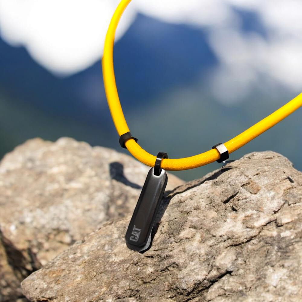 Cadena De Hombre Cat J005n10171 Negro-amarillo image number 2.0