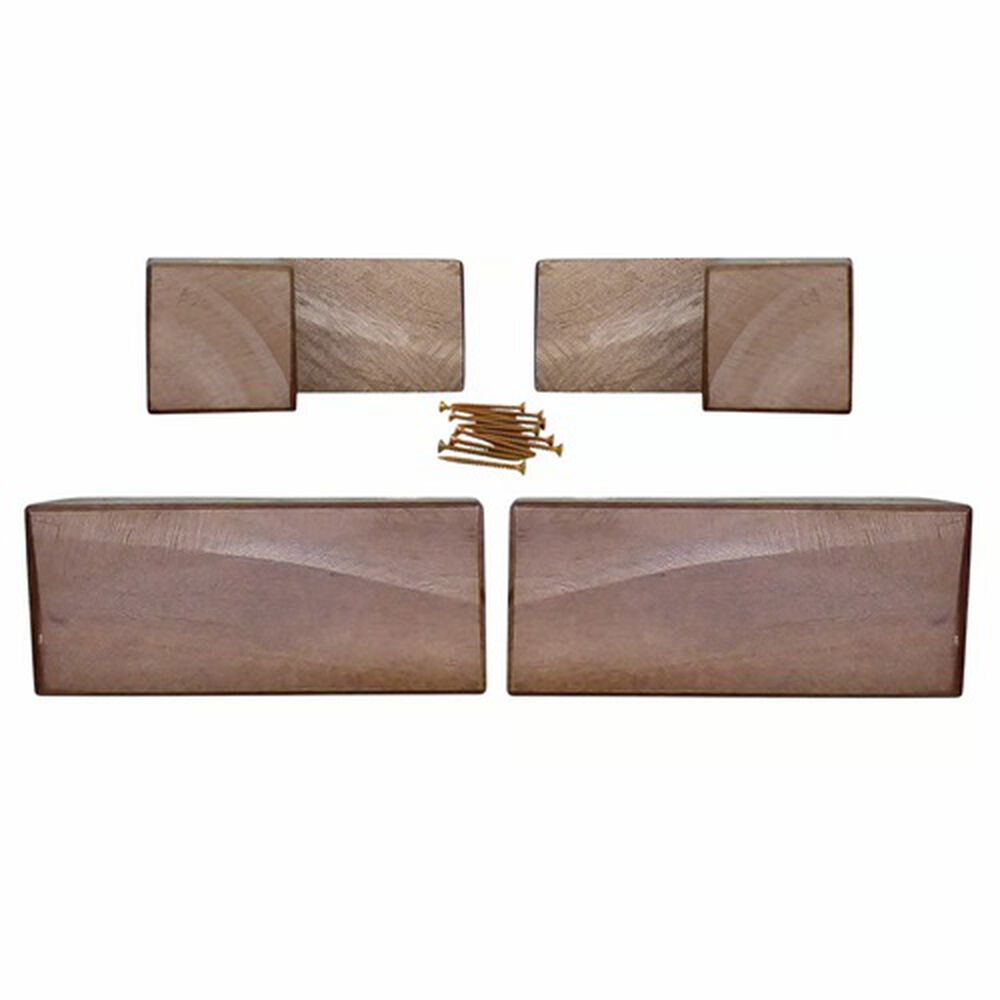 Kit 4 Patas Tipo L - Altura 4.5 Cm (chocolate) image number 1.0