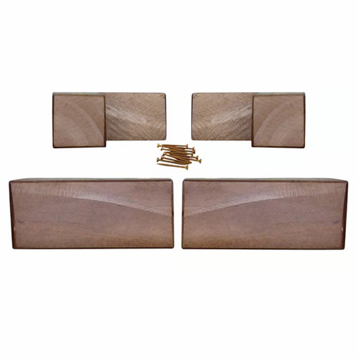 Kit 4 Patas Tipo L - Altura 4.5 Cm (chocolate) image number 1.0