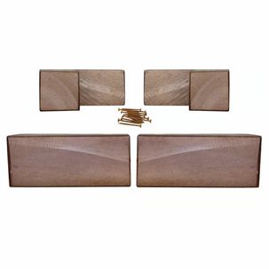 Kit 4 Patas Tipo L - Altura 4.5 Cm (chocolate)