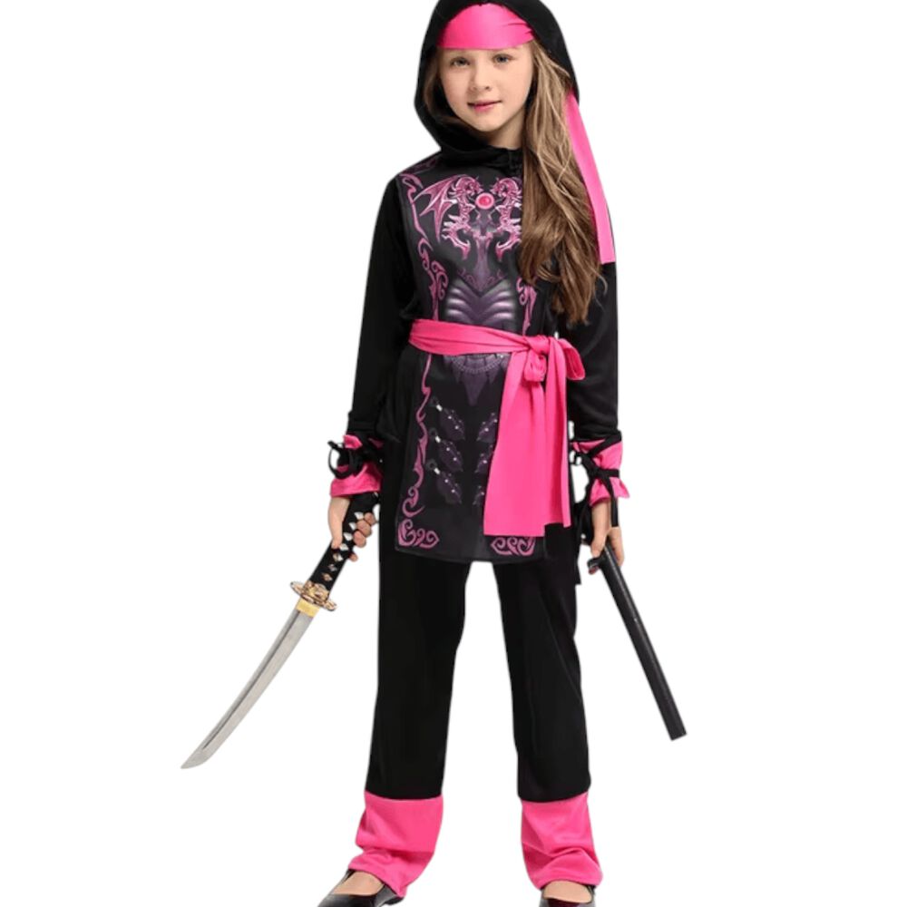 Disfraz Traje Infantil Ninja Dragon Ni&ntilde;a image number 7.0