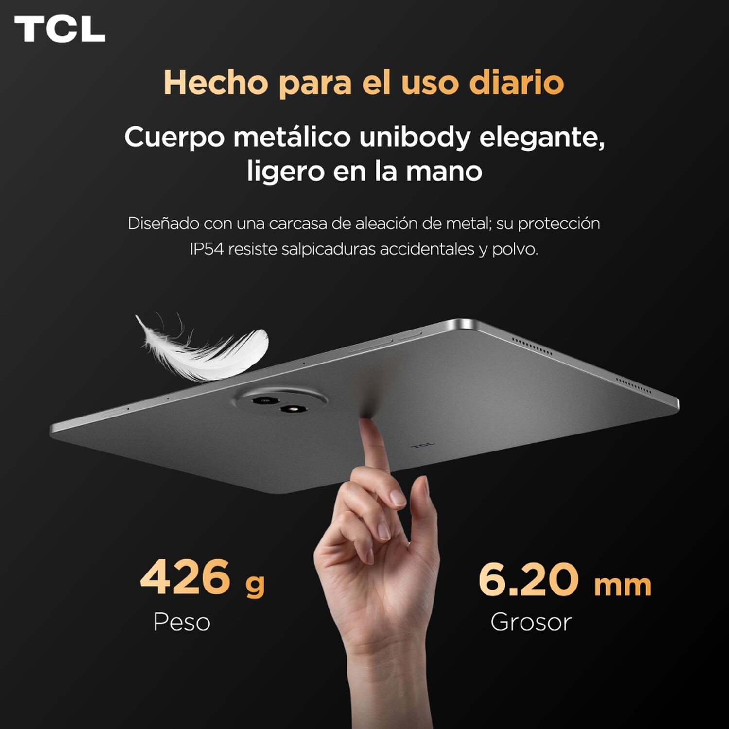 Tablet 11" TCL Tab A1 Nxtpaper / 6 GB RAM / 128 GB / Gris + L&aacute;piz T Pen + Funda image number 6.0