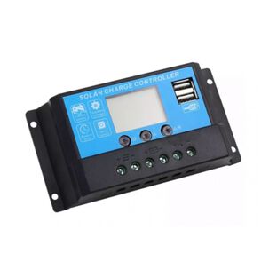 Controlador Regulador Carga Solar Digital 12 V 24 V 30a 2 Usb