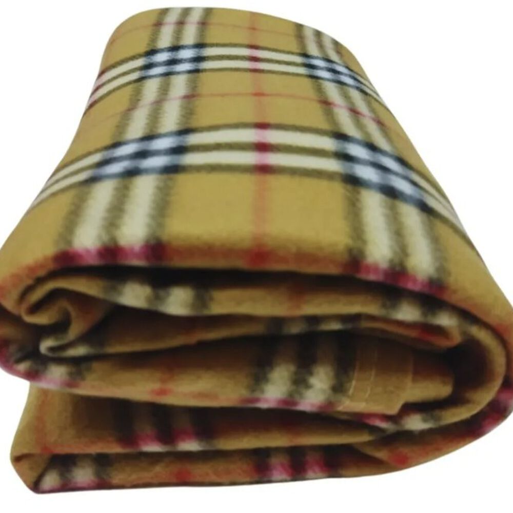 Frazada De Polar 2plazas 200x230cm Manta Estampada. Beige image number 0.0