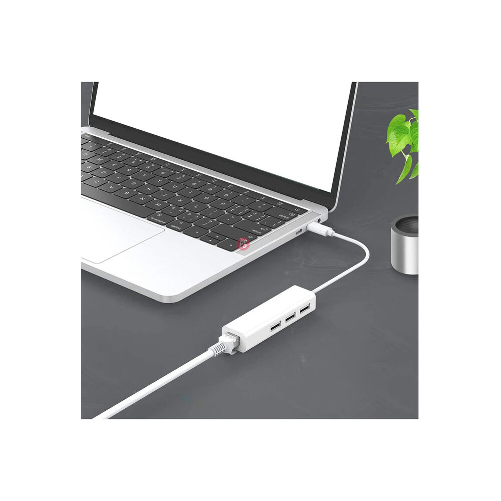 Hub Usb Tipo C 3 Puertos Y Puerto Ethernet - Ps image number 1.0