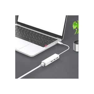 Hub Usb Tipo C 3 Puertos Y Puerto Ethernet - Ps