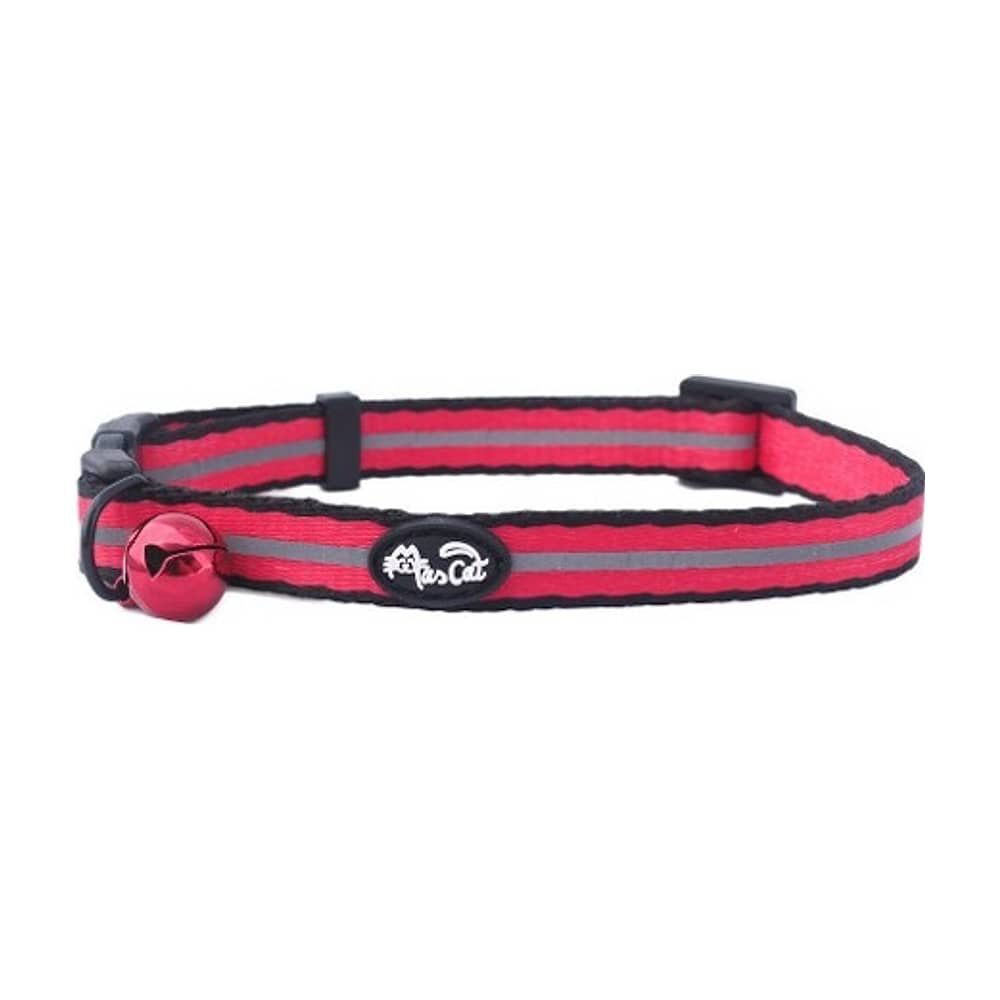 Collar Reflectante Rojo Para Gato Mascan image number 0.0