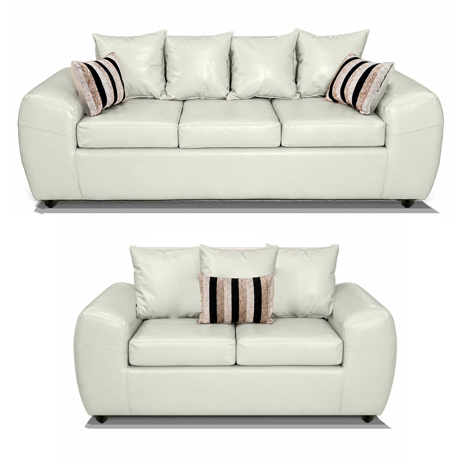 Juego De Living Elegant Detail Houston Pu / 5 Cuerpos image number 0.0