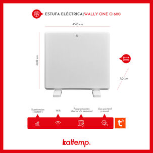 Estufa Calefactor El&eacute;ctrico Kaltemp Wally One O 600 Wifi