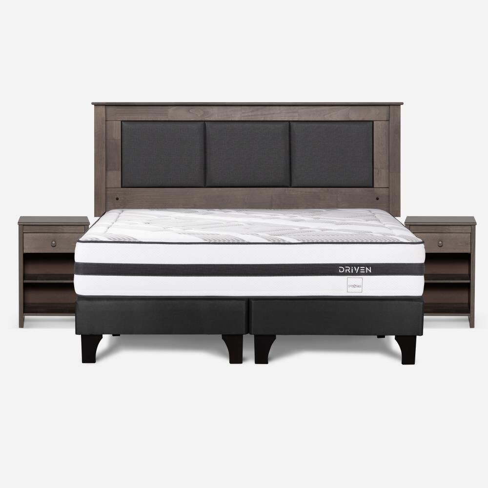 Cama Europea Rosen Driven / King / Base Dividida + Set De Maderas image number 0.0
