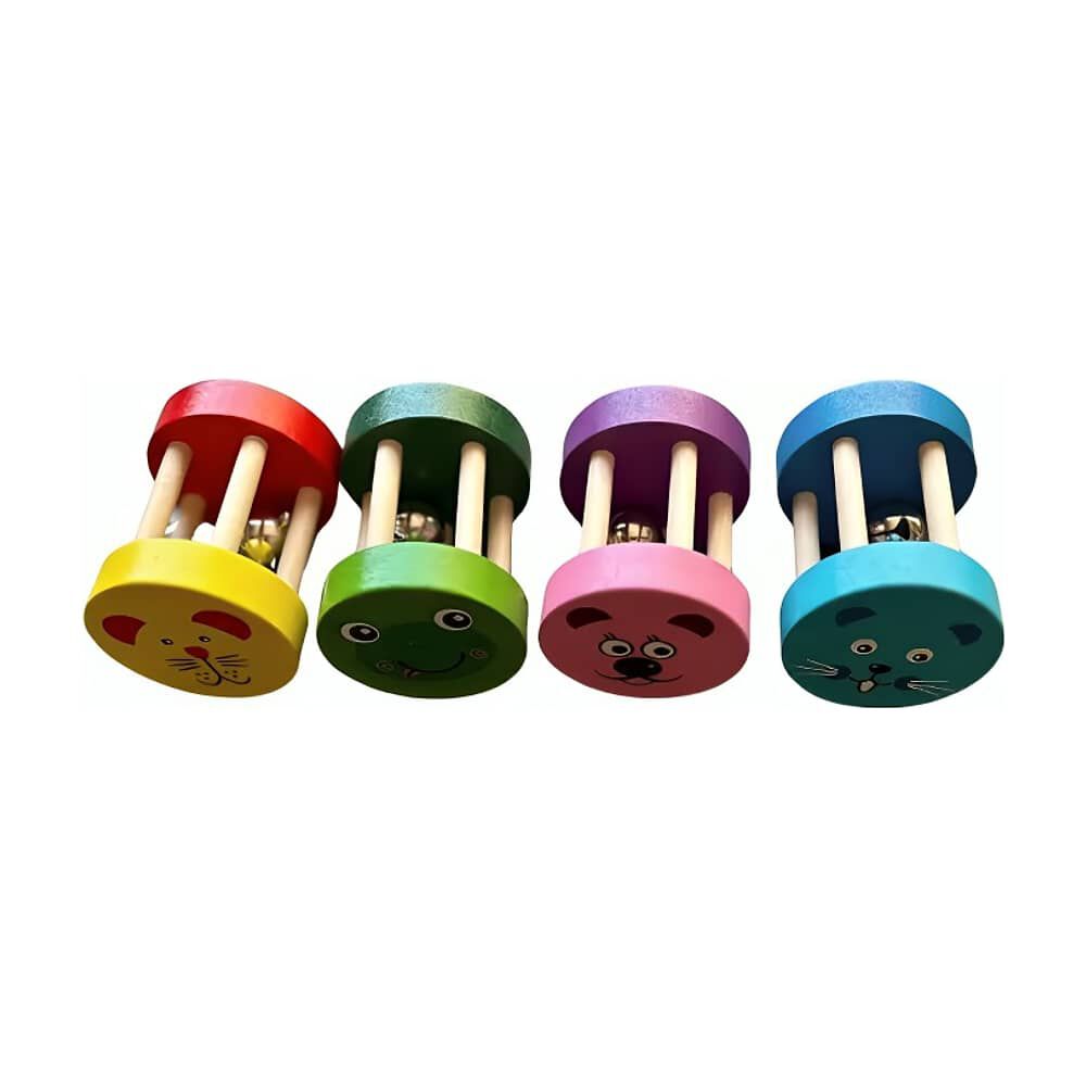 Set 2 Sonajero Infantil Juguete Madera image number 0.0