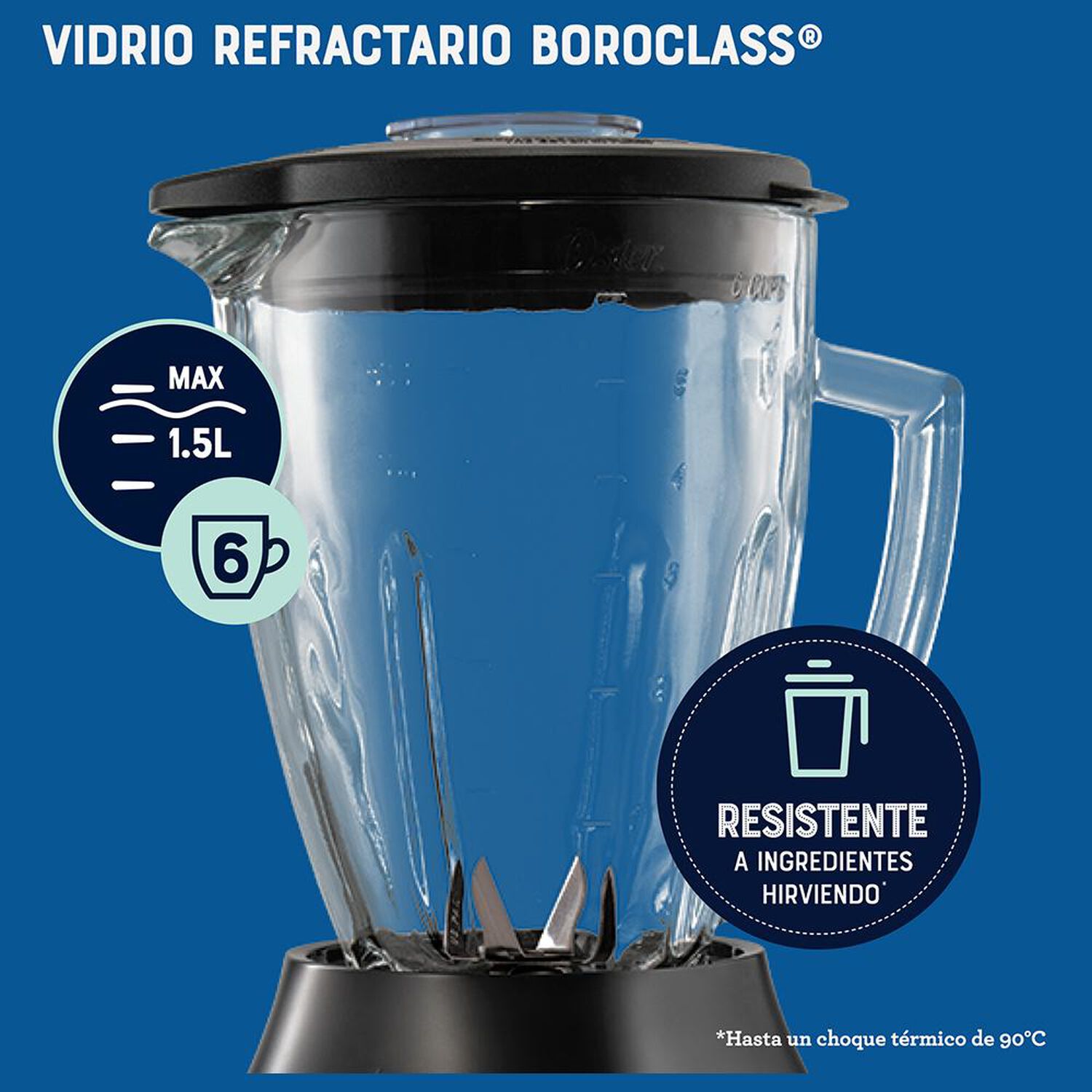 Licuadora Oster BLSTPEG-NRT-052 / 1.5 Litros / 800W image number 12.0