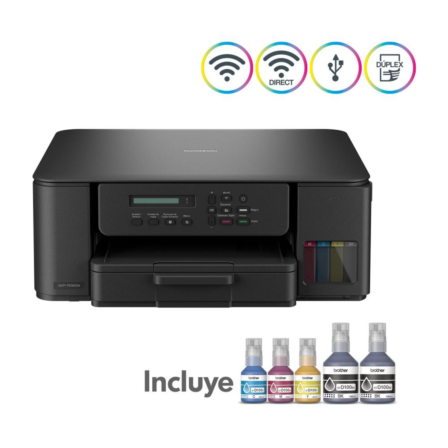 Impresora Multifuncional Brother DCPT530DW image number 0.0