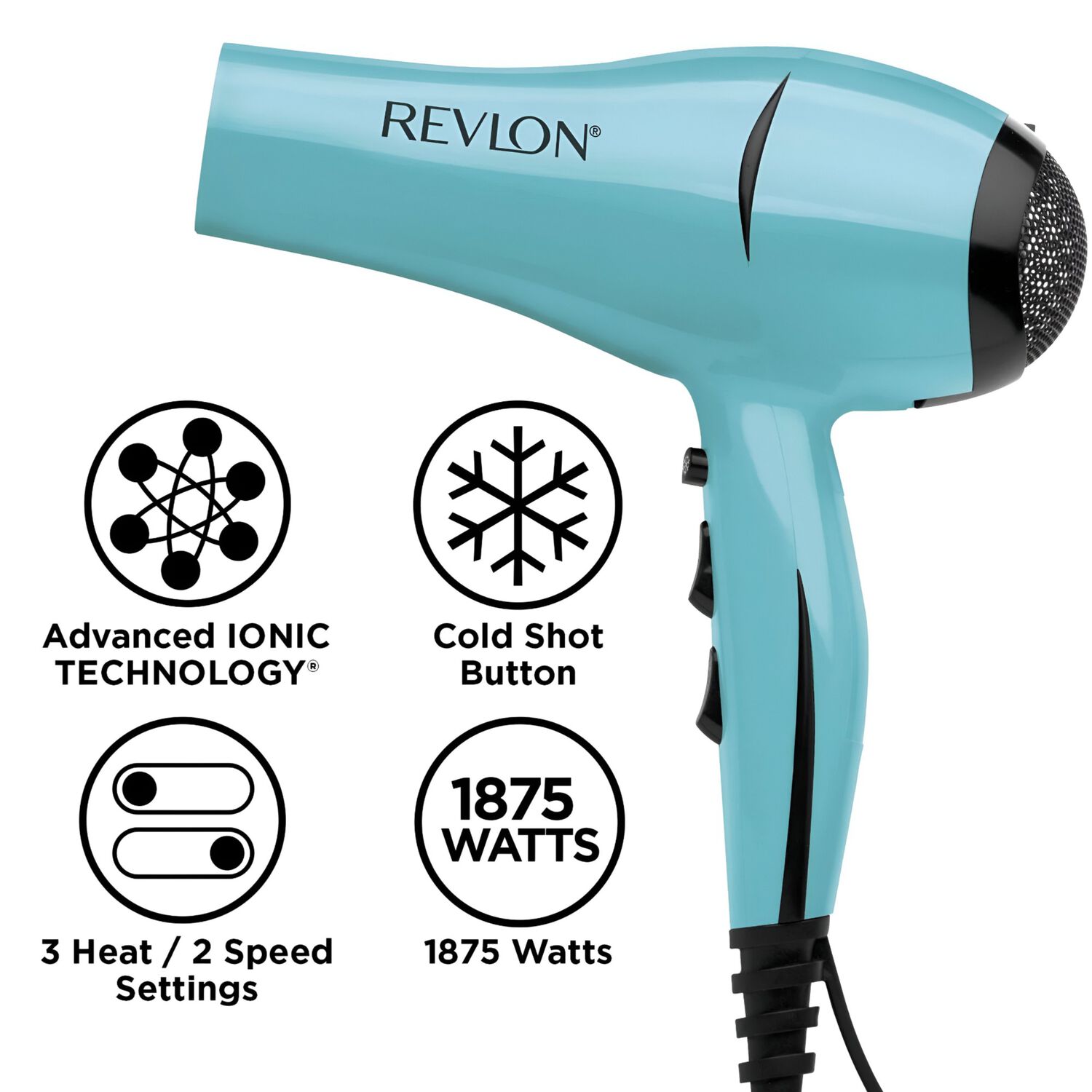 Secador De Cabello Revlon Ionicpro 2000w Calipso Rvdr5294la2 image number 6.0