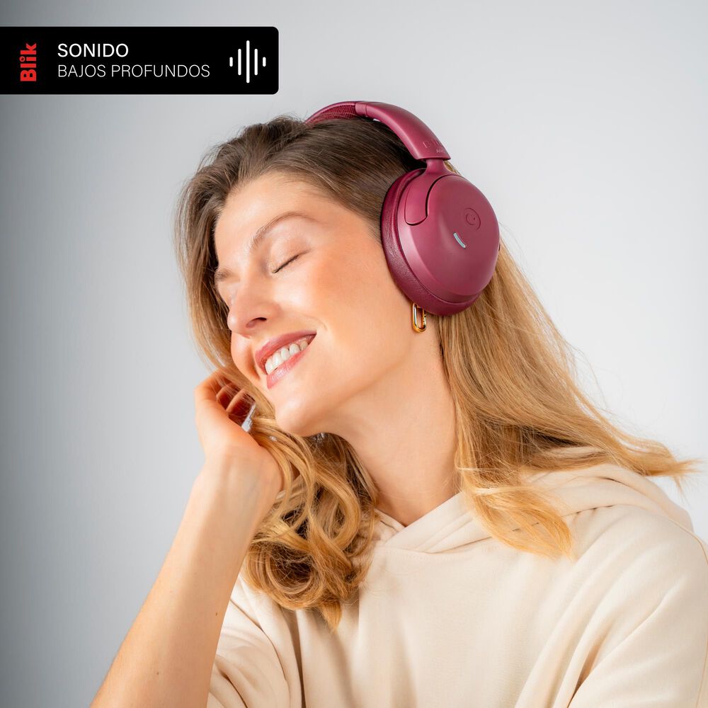 Audífonos Bluetooth Blik Soul950 Burdeo, foto 4