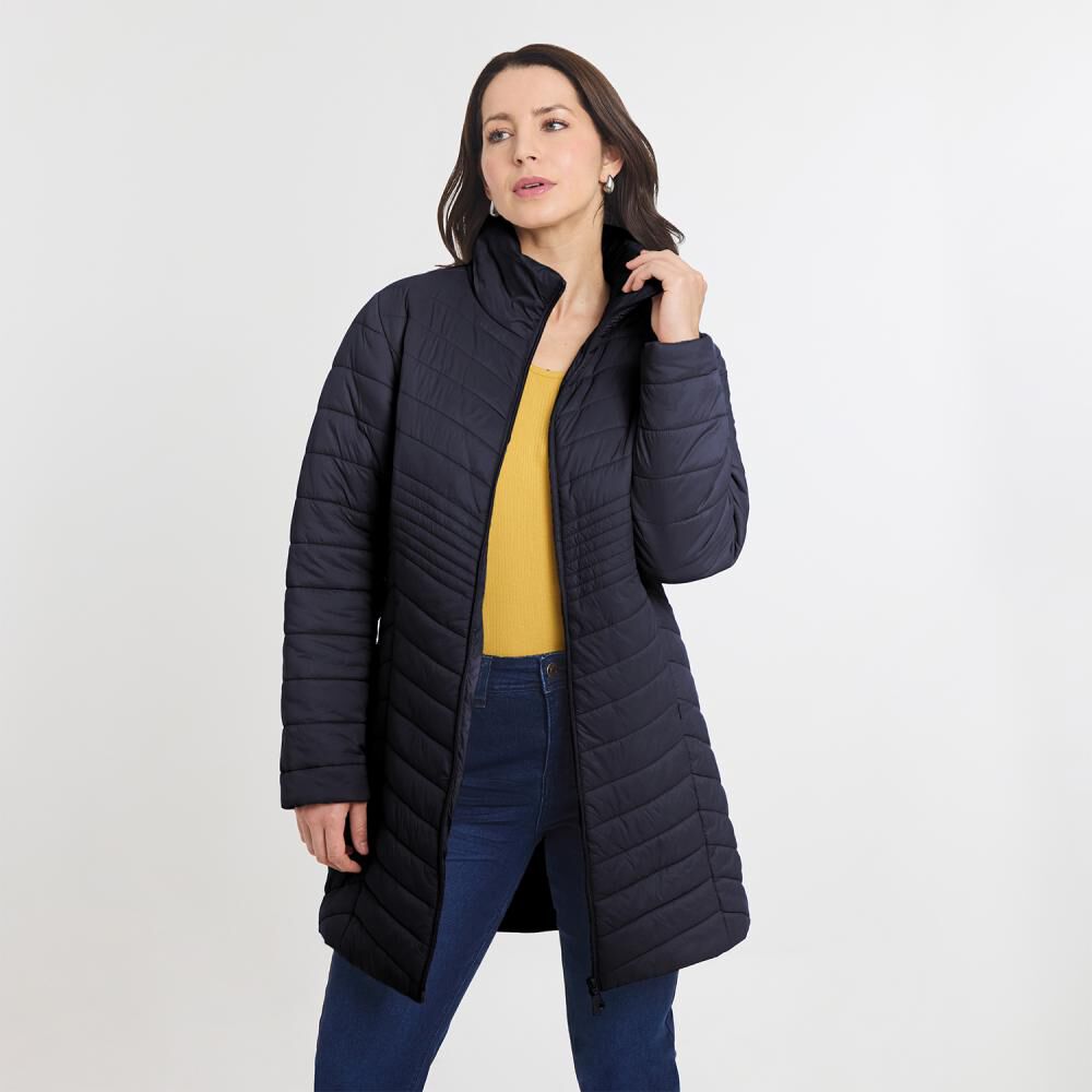 Parka Larga Quilt Cuello Alto Mujer Geeps image number 0.0