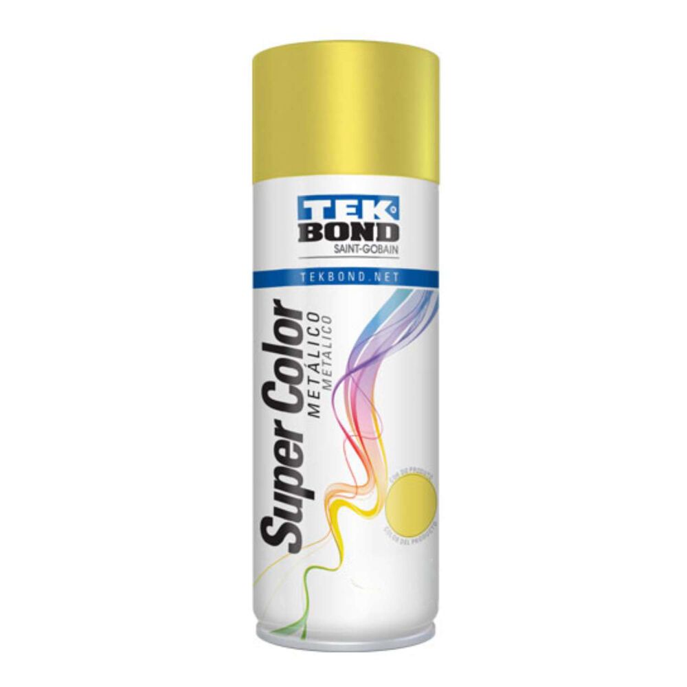 Pintura Spray 400ml Metálico Oro - Tekbond image number 0.0
