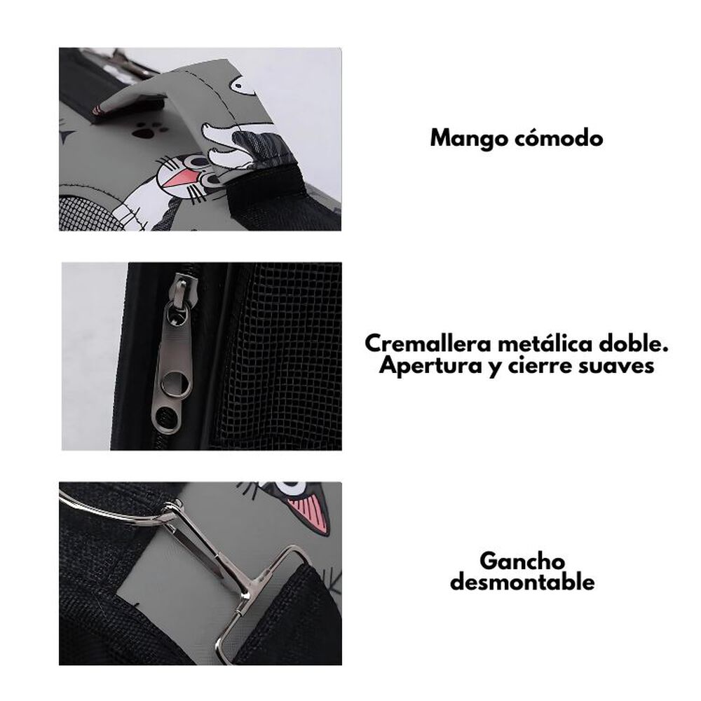 Bolso De Traslado Para Gatos O Perros De Raza Pequeña image number 7.0