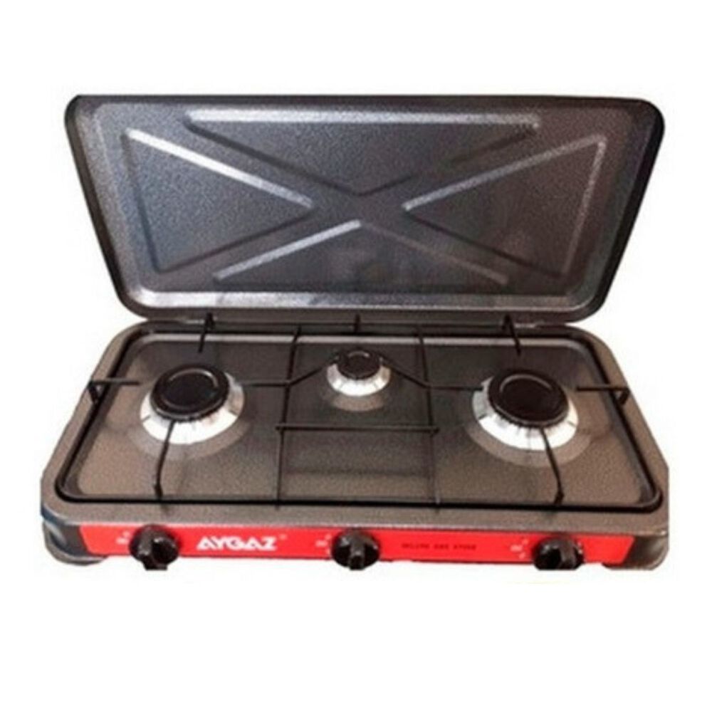 Set Cocinilla A Gas Regulador Manguera 3 Platos Camping image number 3.0