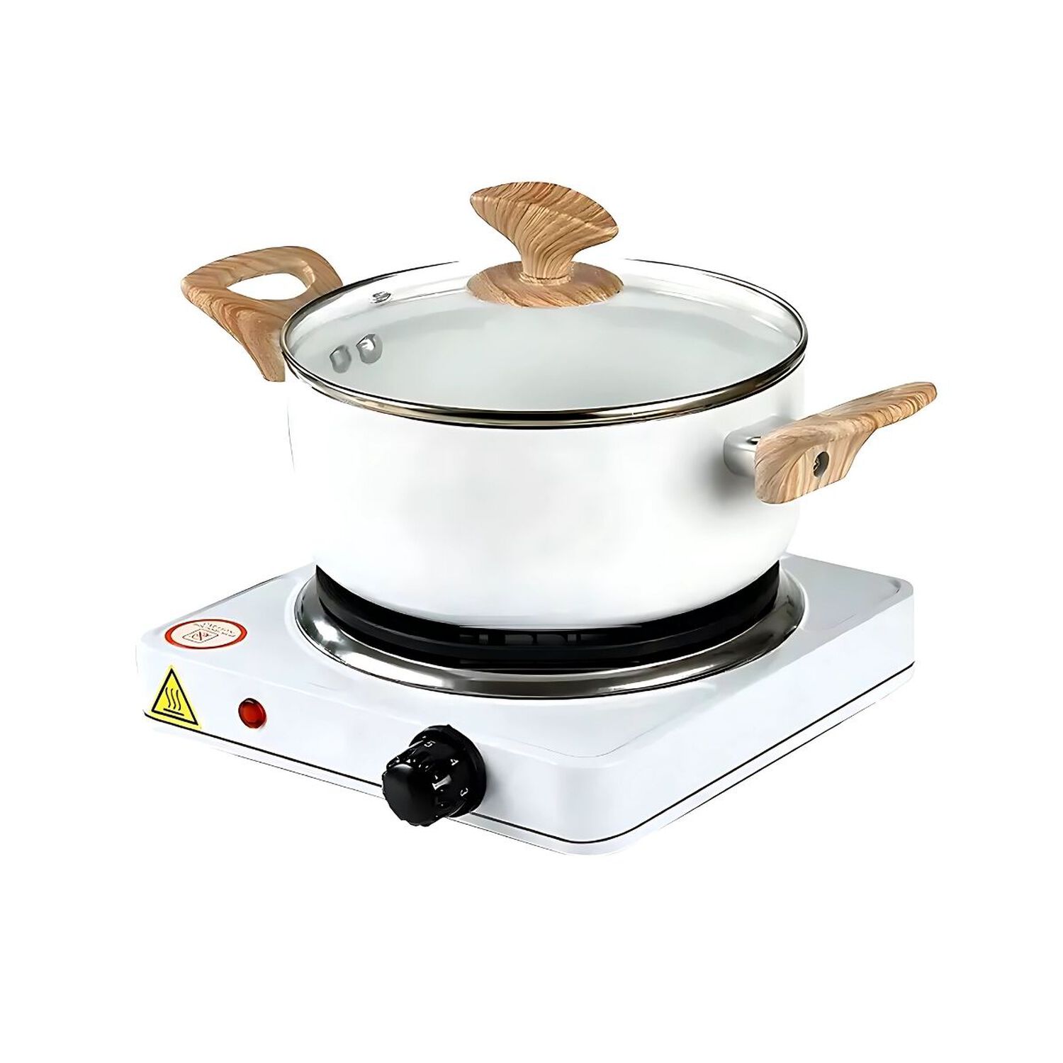 Cocinilla El&eacute;ctrica Port&aacute;til 1 Plato 155mm Acero Inox image number 1.0