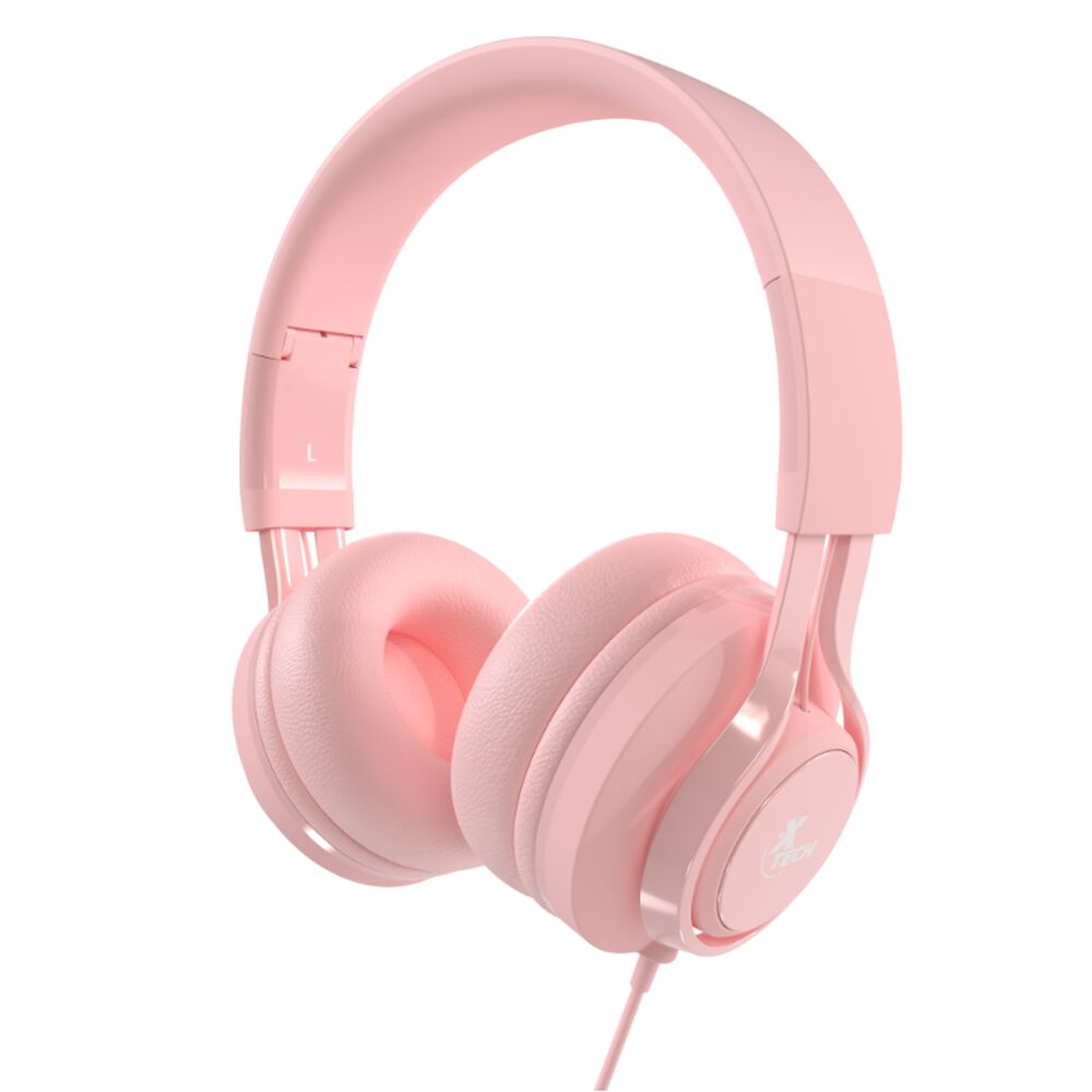 Audífonos Con Micrófono Para Niños Xtech Over-ear Rosa image number 0.0