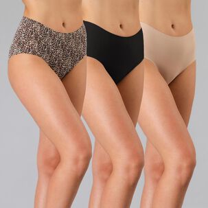 Pack 3x Calzon Maxi Micro Print Bonded Flores