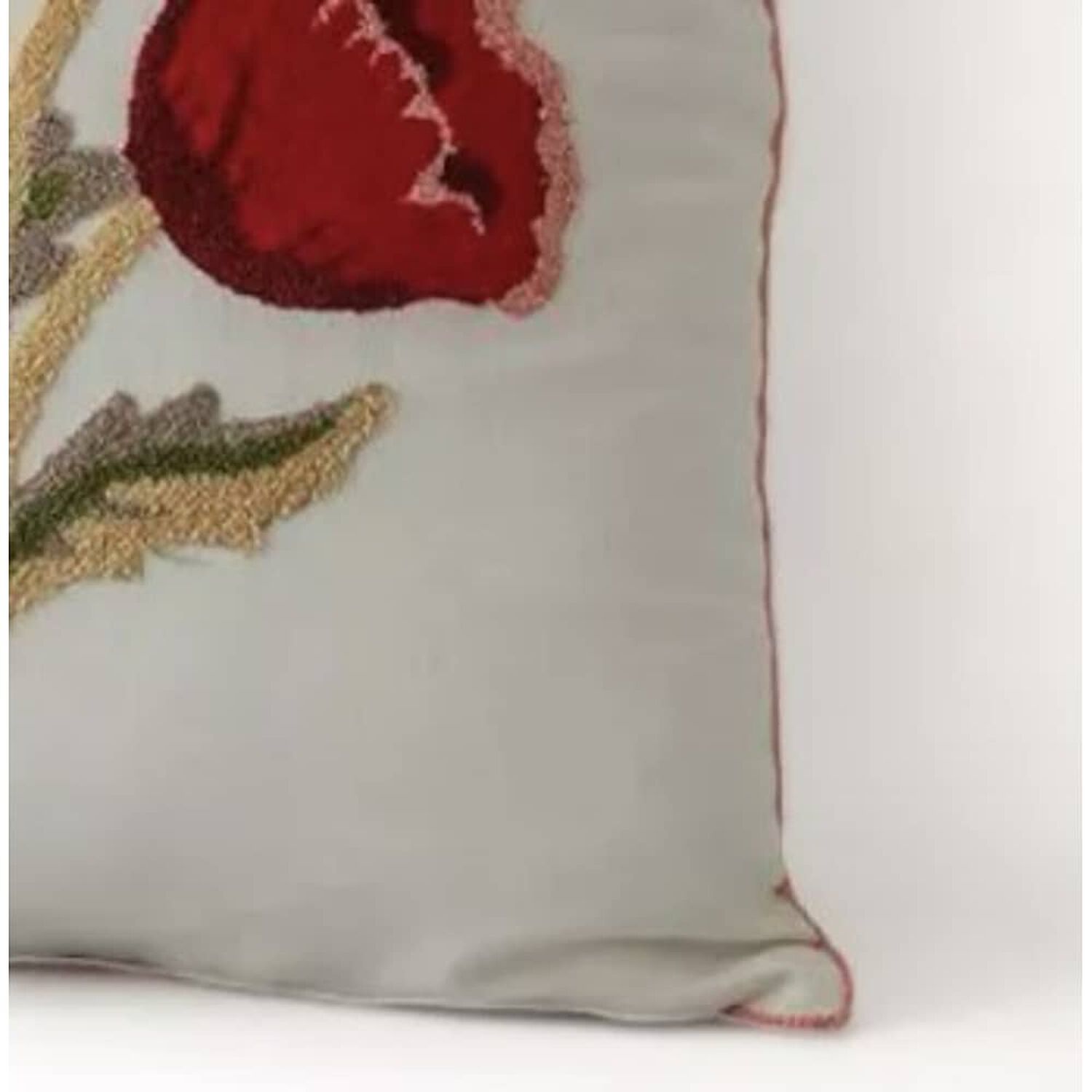 Funda Bordada Para Cojin 45x45cm Cierre Oculto Algodon image number 1.0