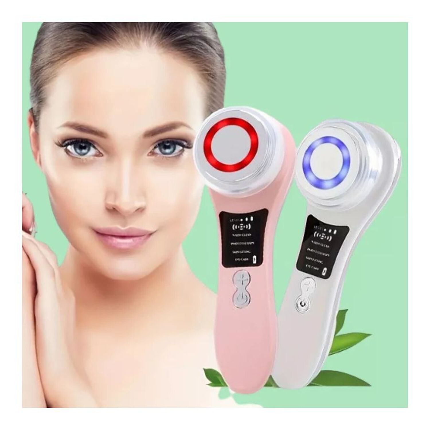 Masajeador Facial Fototerapia Ems Ultrasonico Antiarrugas image number 1.0
