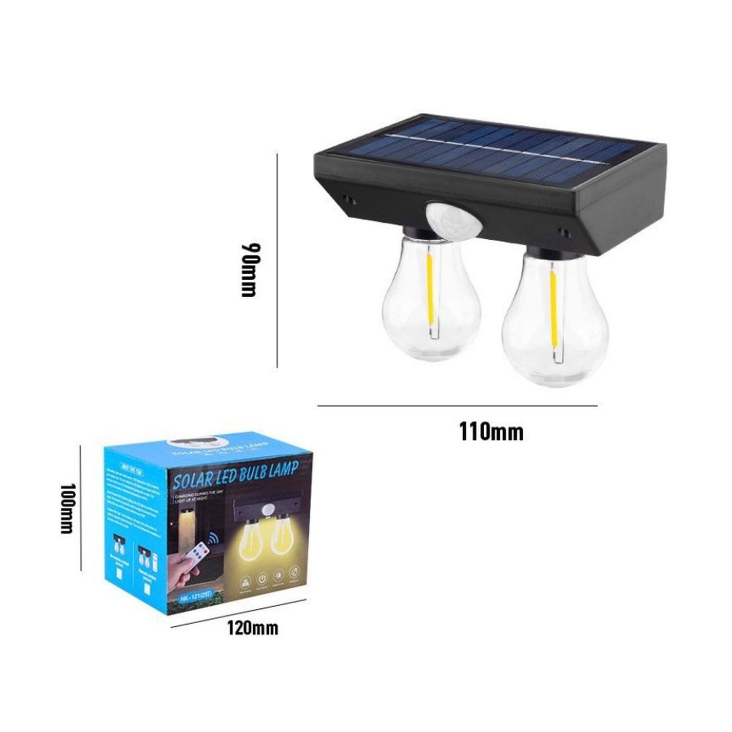 L&aacute;mpara Solar Exterior Pared Impermeable Sensor Led Jard&iacute;n image number 1.0