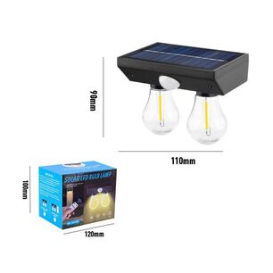 L&aacute;mpara Solar Exterior Pared Impermeable Sensor Led Jard&iacute;n