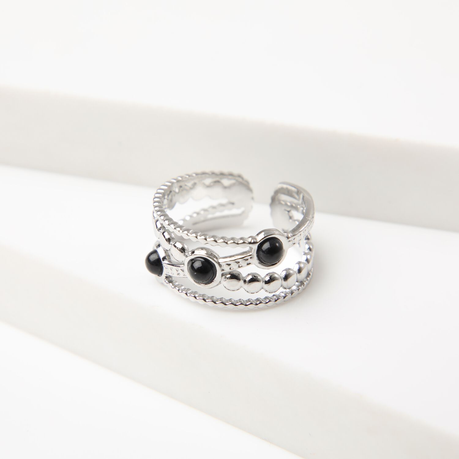 Anillo 19v69 Plateado Mujer Str084 image number 2.0