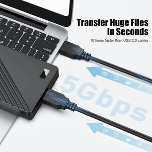Cable Usb A Usb 3.0 Gb Datos Usb Macho A Usb Macho Resistente Abs Para Impresoras Notebook