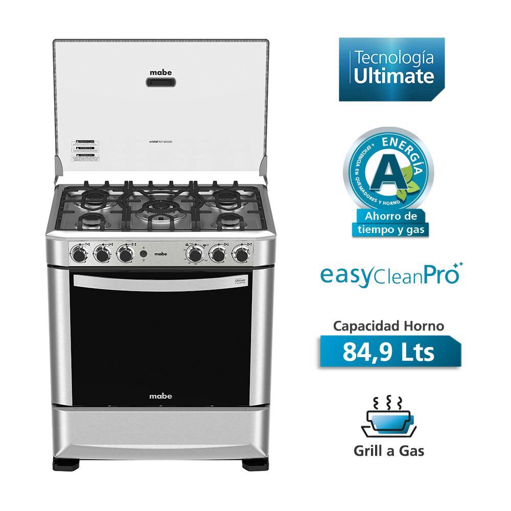 Cocina a Gas Indurama 5 Quemadores Con Grill Montecarlo - Electromegaecuador
