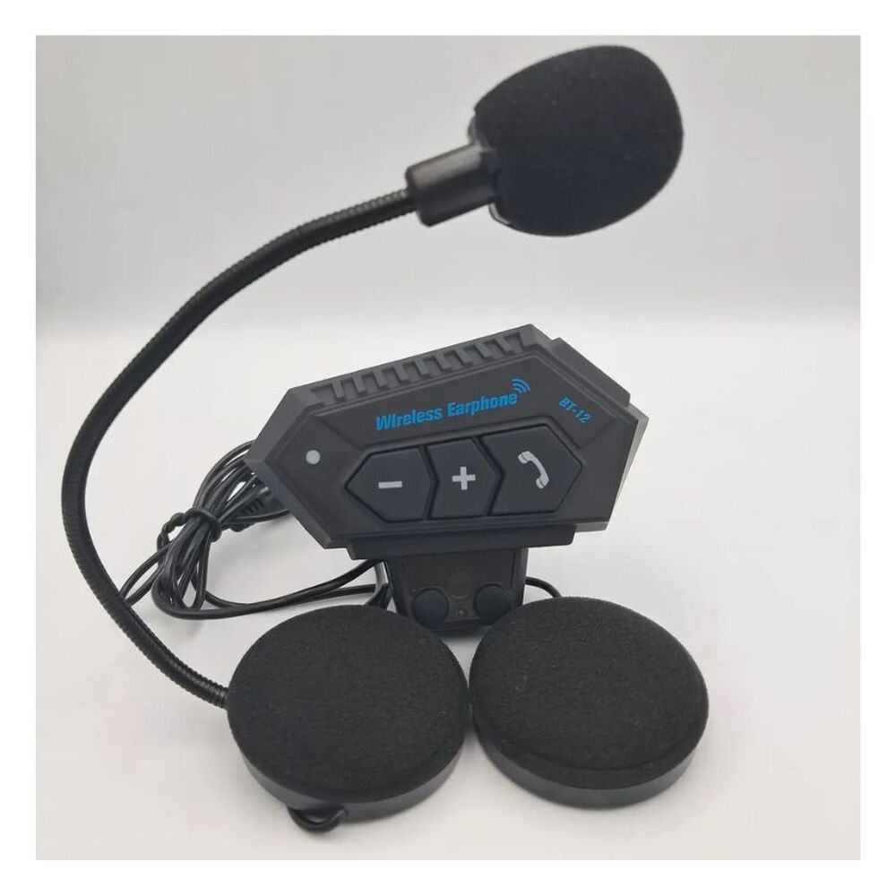 Audifonos Bluetooth Para Casco Moto Bt-12 Manos Libres image number 1.0