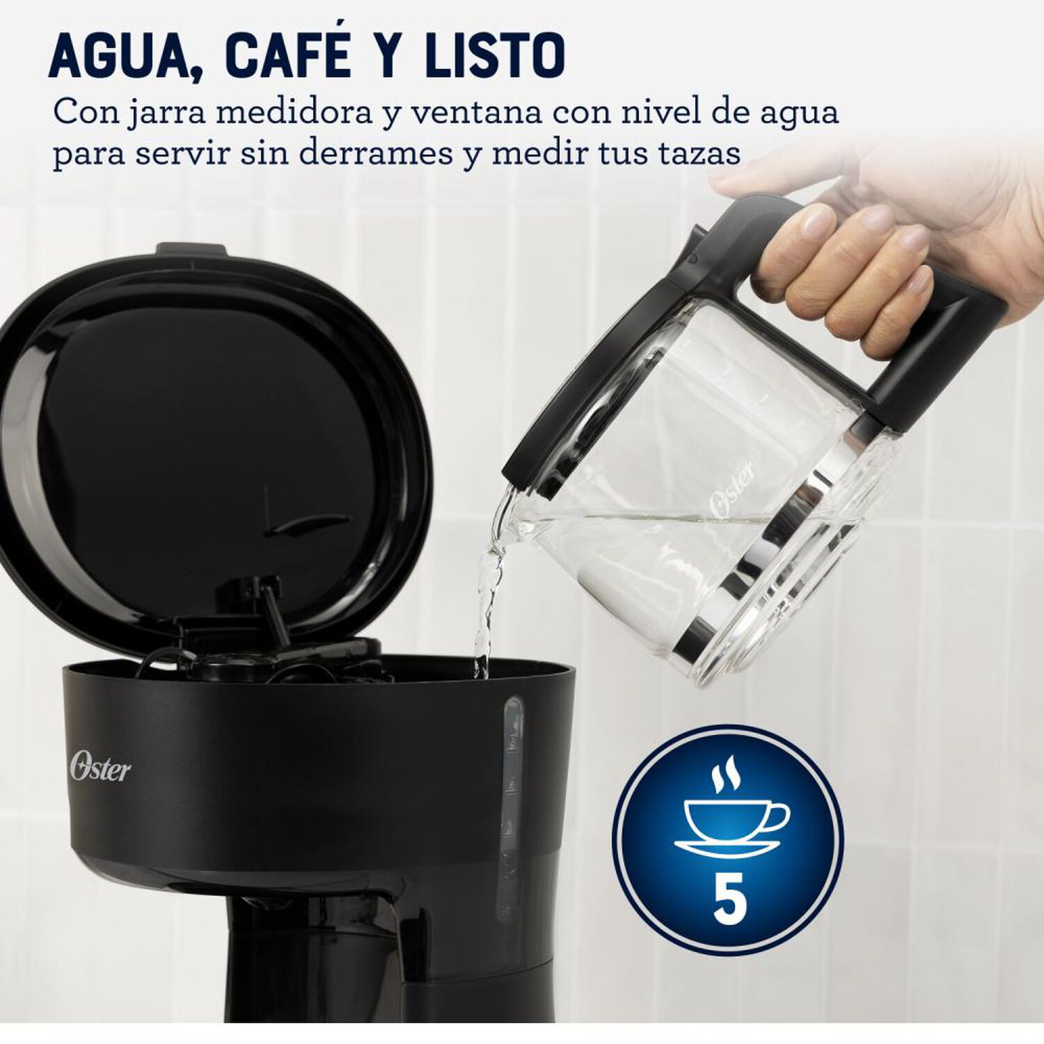 Cafetera Oster BVSTDCS51B / 1.1 Litros image number 5.0