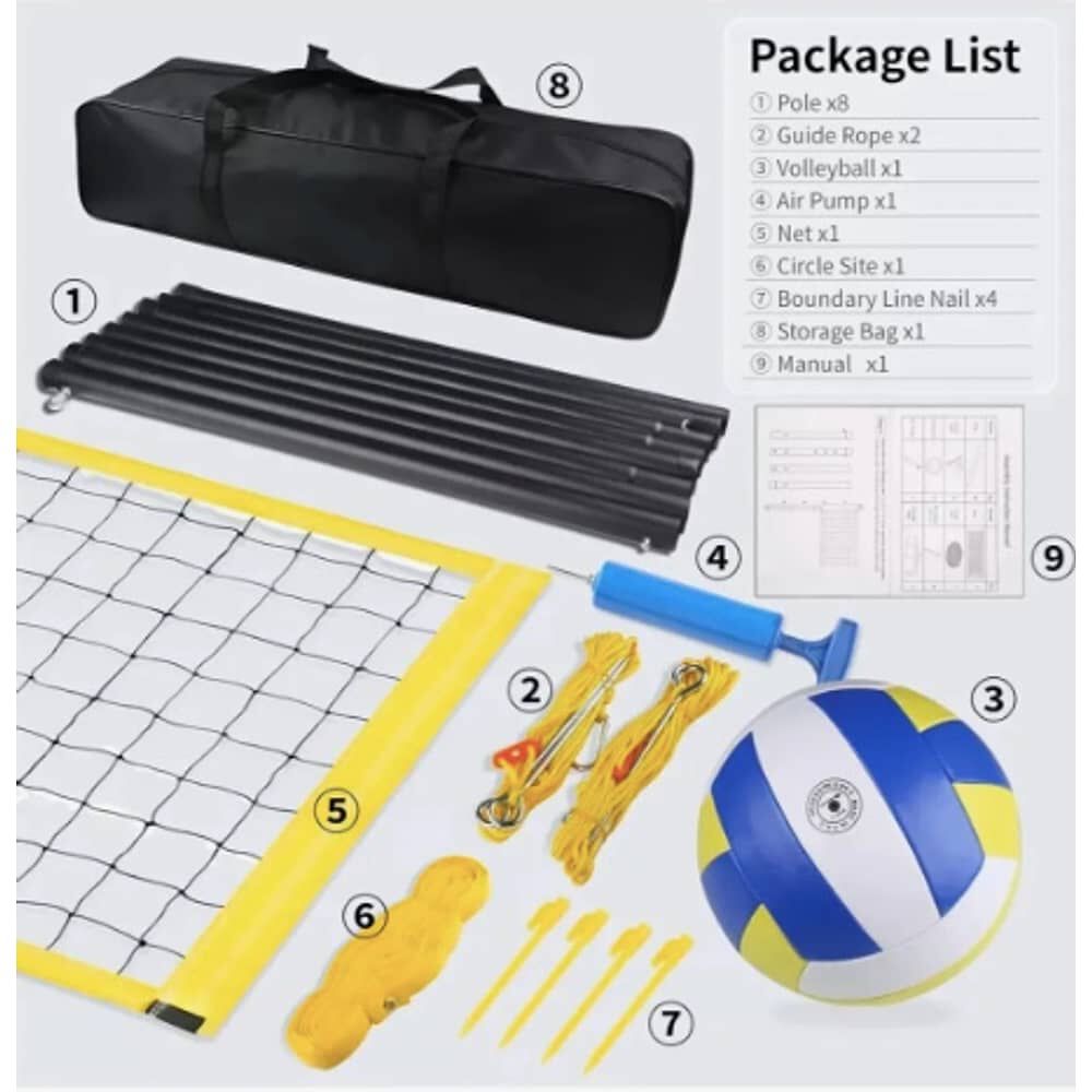 Malla Voley Set De Red V&oacute;leibol image number 3.0