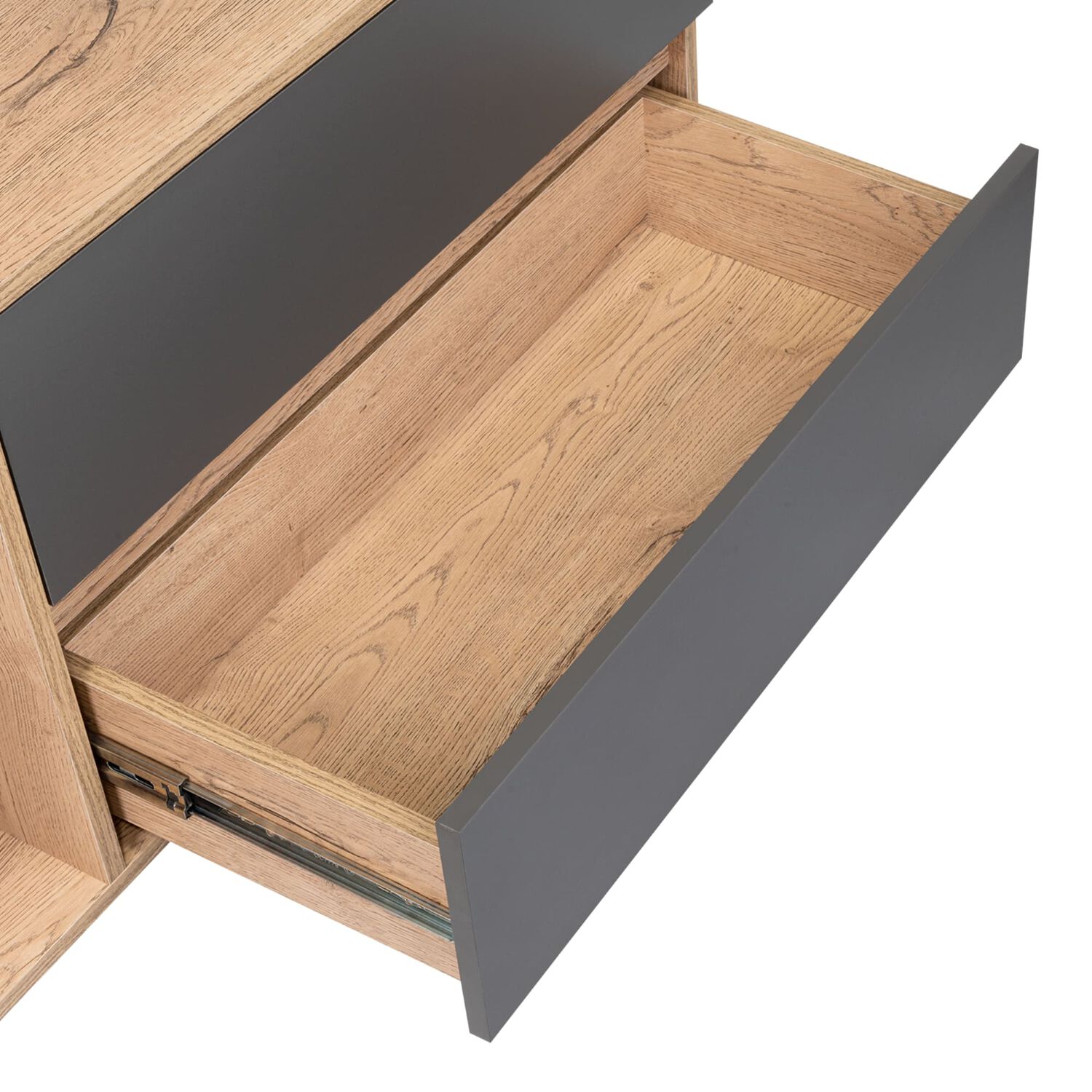 Mesa Para Tv 65" 58,4x158,4x38 Cm Caf&eacute; Claro Y Gris image number 4.0