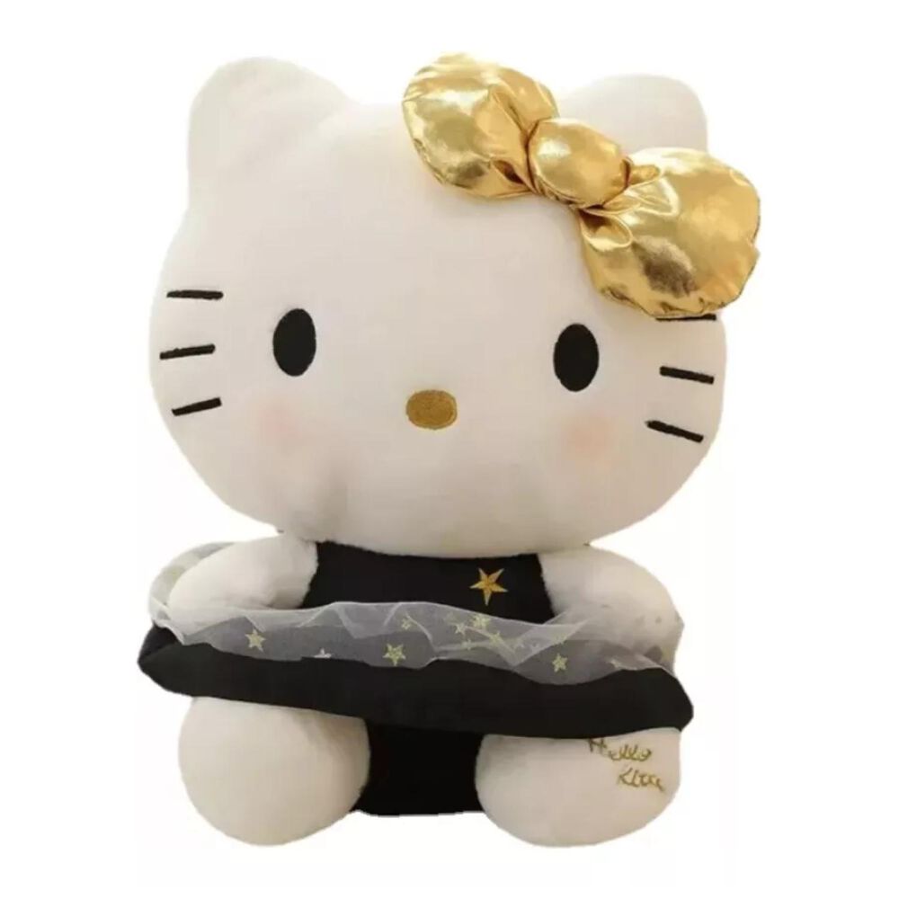 Juguete Peluche Hello Kitty 23cm Vestido Negro Infantil image number 0.0