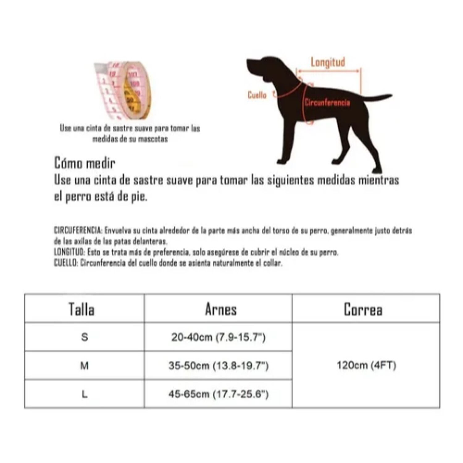 Arnes Pechera Entera + Correa Para Mascotas Gatos Perros Burdeos Talla S image number 3.0