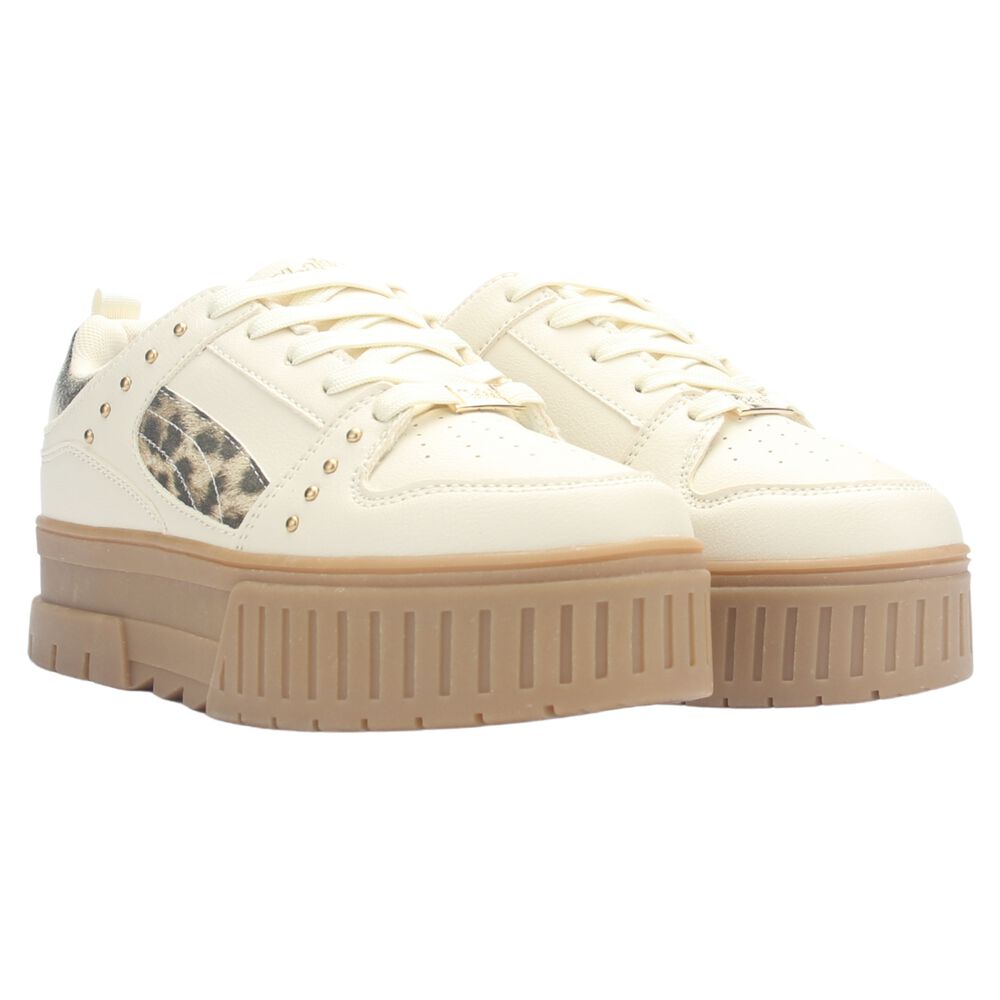 Zapatilla Mujer Chalada Troya-5 Beige Urbano image number 6.0
