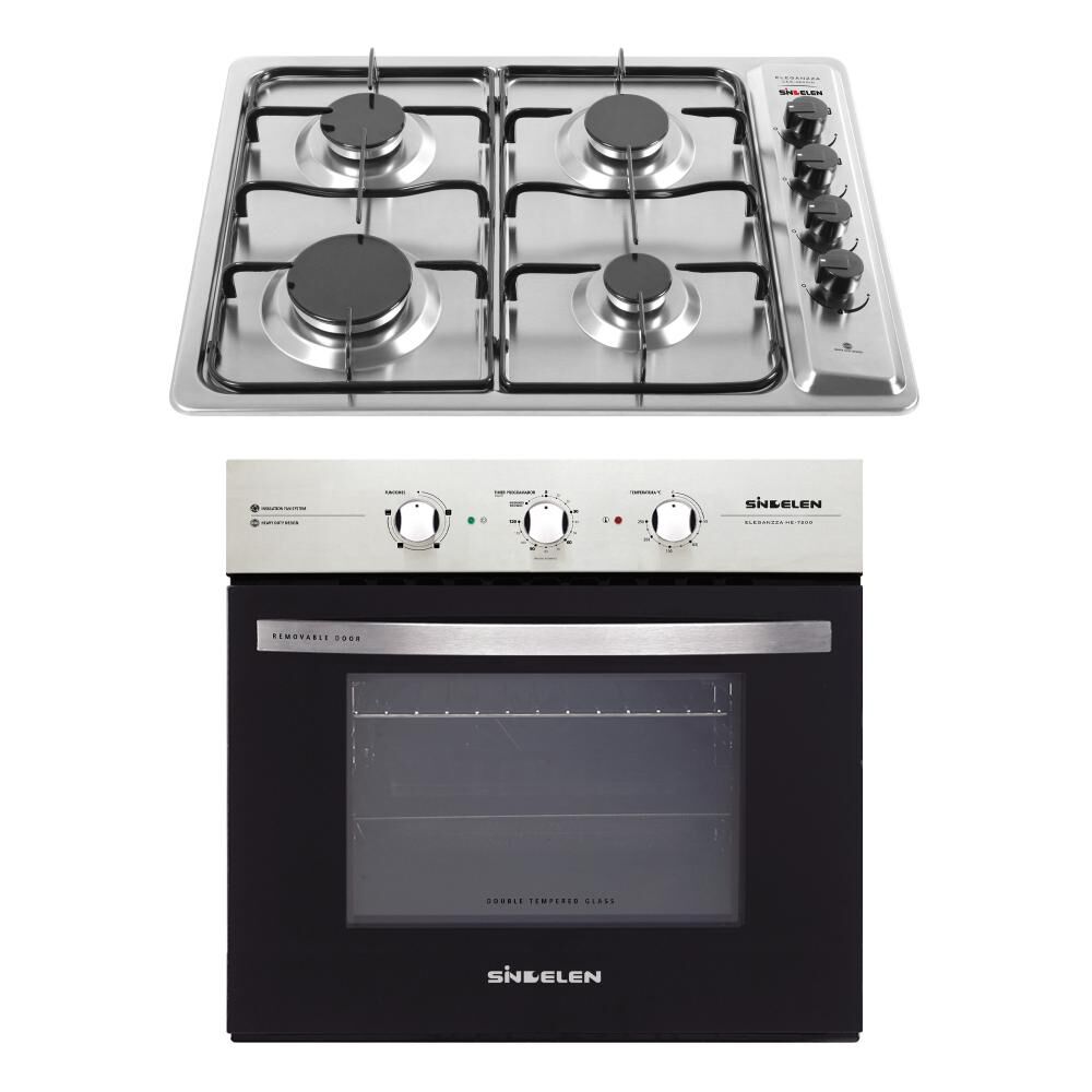 Kit De Cocina Sindelen Horno He-7200in + Encimera Cocina Ceg-4600in image number 0.0