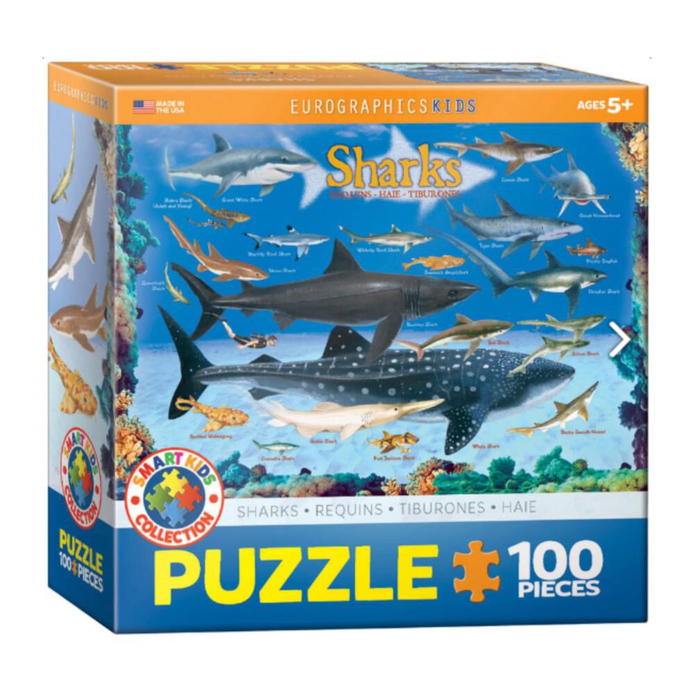 Puzzle Eurographics 6100-0079 Sharks image number 1.0