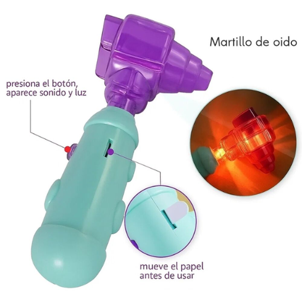 Set Juguetes Doctor Médico Rol Infantil Niños Con Luz image number 4.0