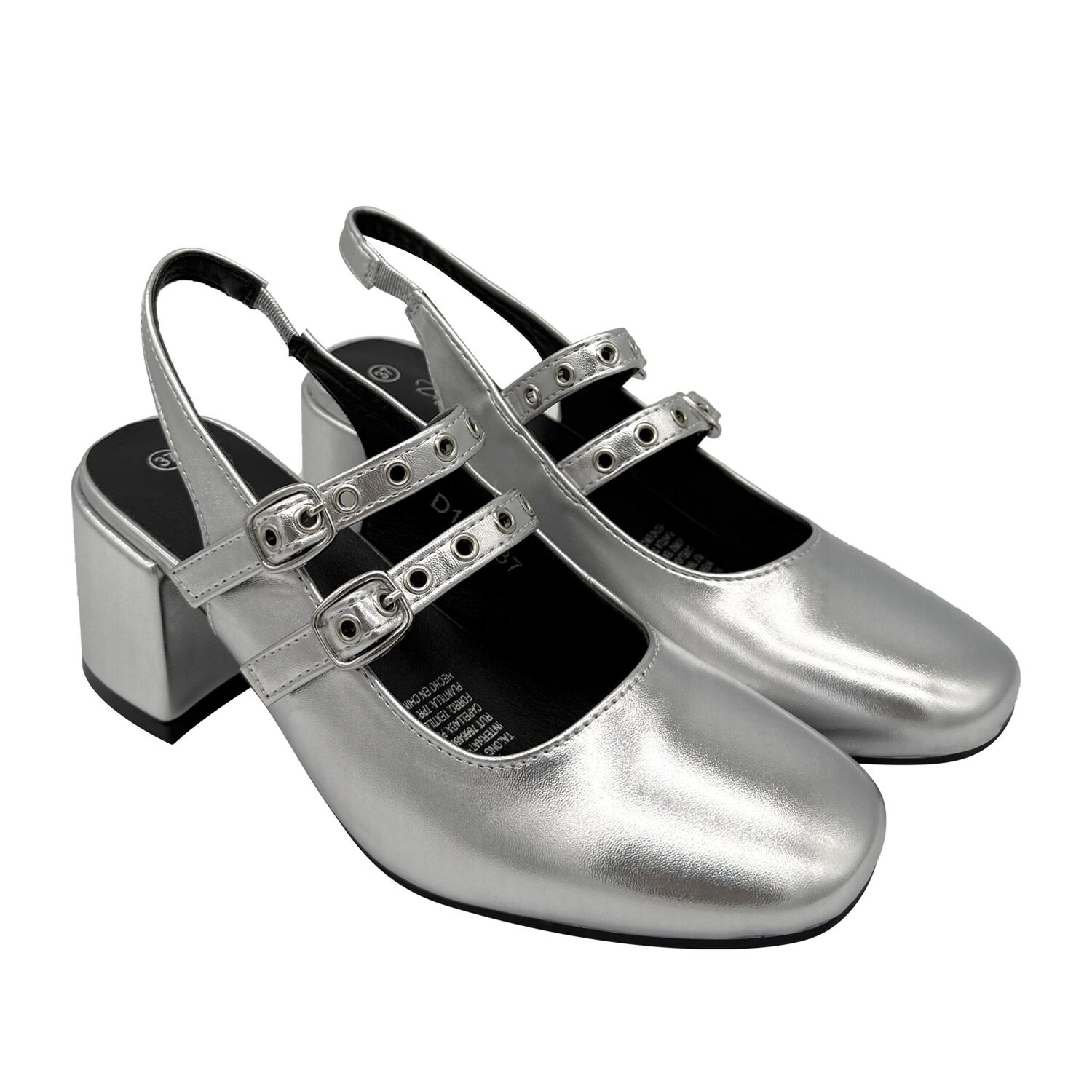 Zapato Para Mujer Con Correas Plateado Danicolle image number 1.0