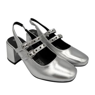 Zapato Para Mujer Con Correas Plateado Danicolle
