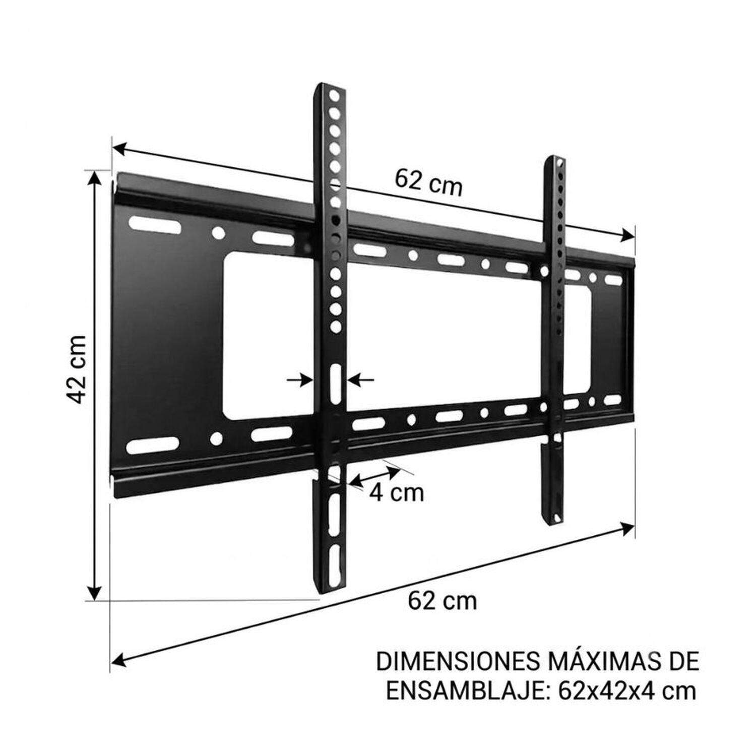 Soporte Tv Pared Fijo 40 A 80 Pulgadas Led Lcd Inclinable Kt03 image number 2.0