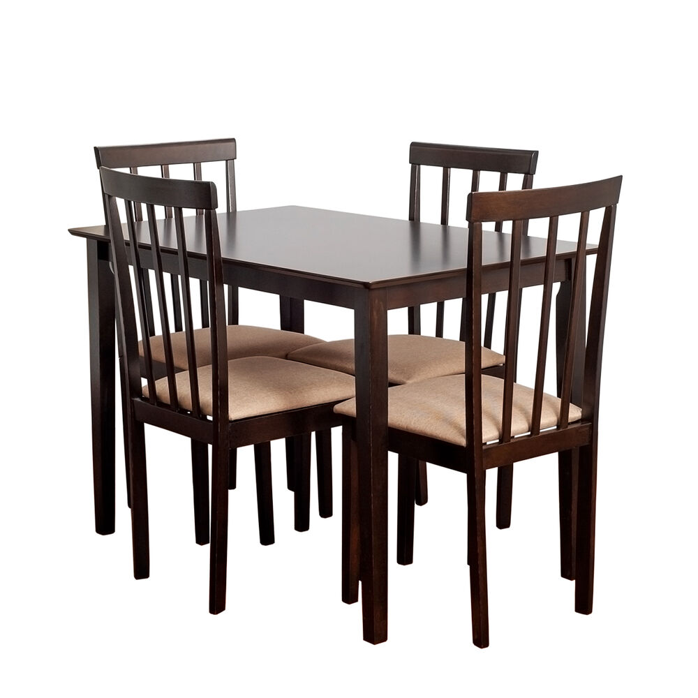 Comedor Madera 4 Sillas Modelo Madrid image number 0.0